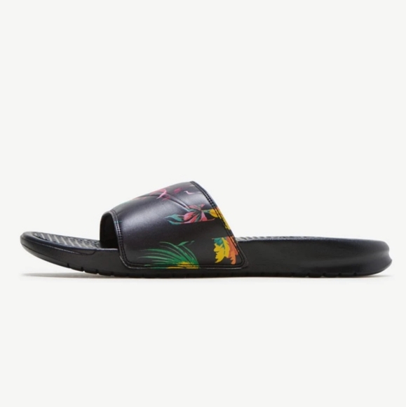 Nike Benassi JDI Print Slide Sandals Floral Unisex - Picture 3 of 5